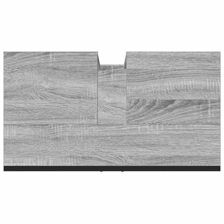 underskab til vask 60x33x60 cm konstrueret træ grå sonoma-eg