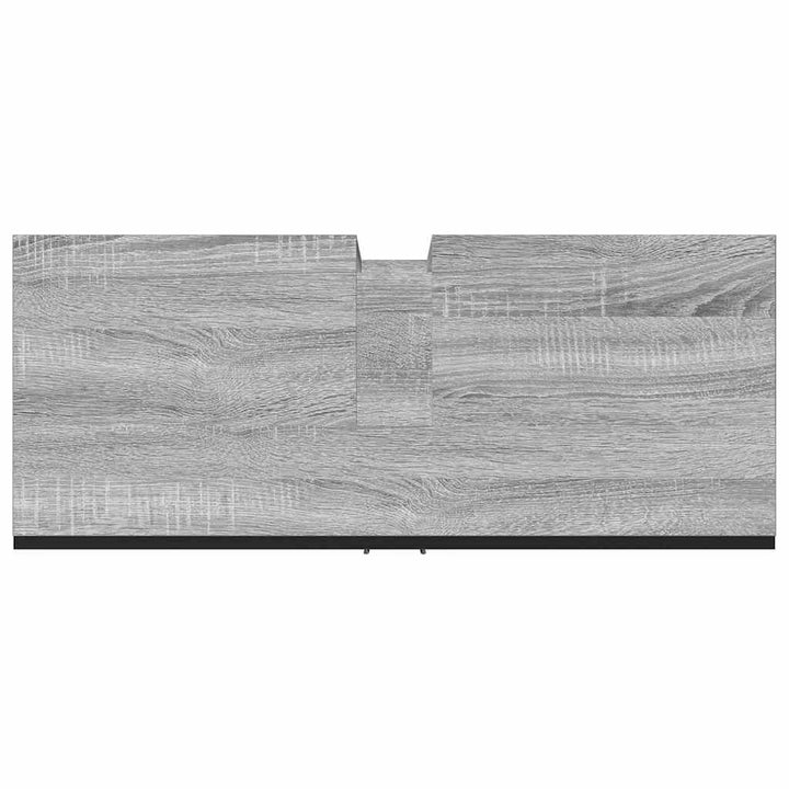 underskab til håndvask 80x33x60 cm konstrueret træ grå sonoma