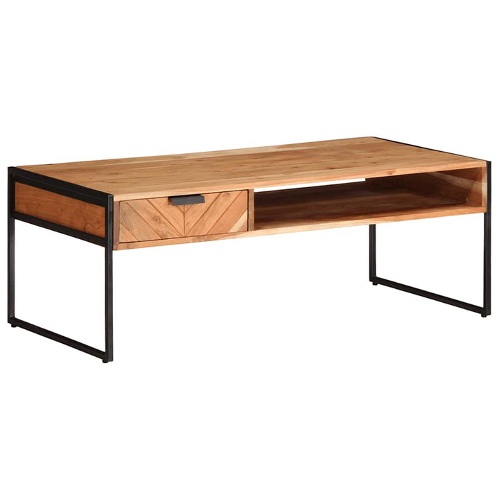 sofabord 811x55x40 cm massivt akacietræ