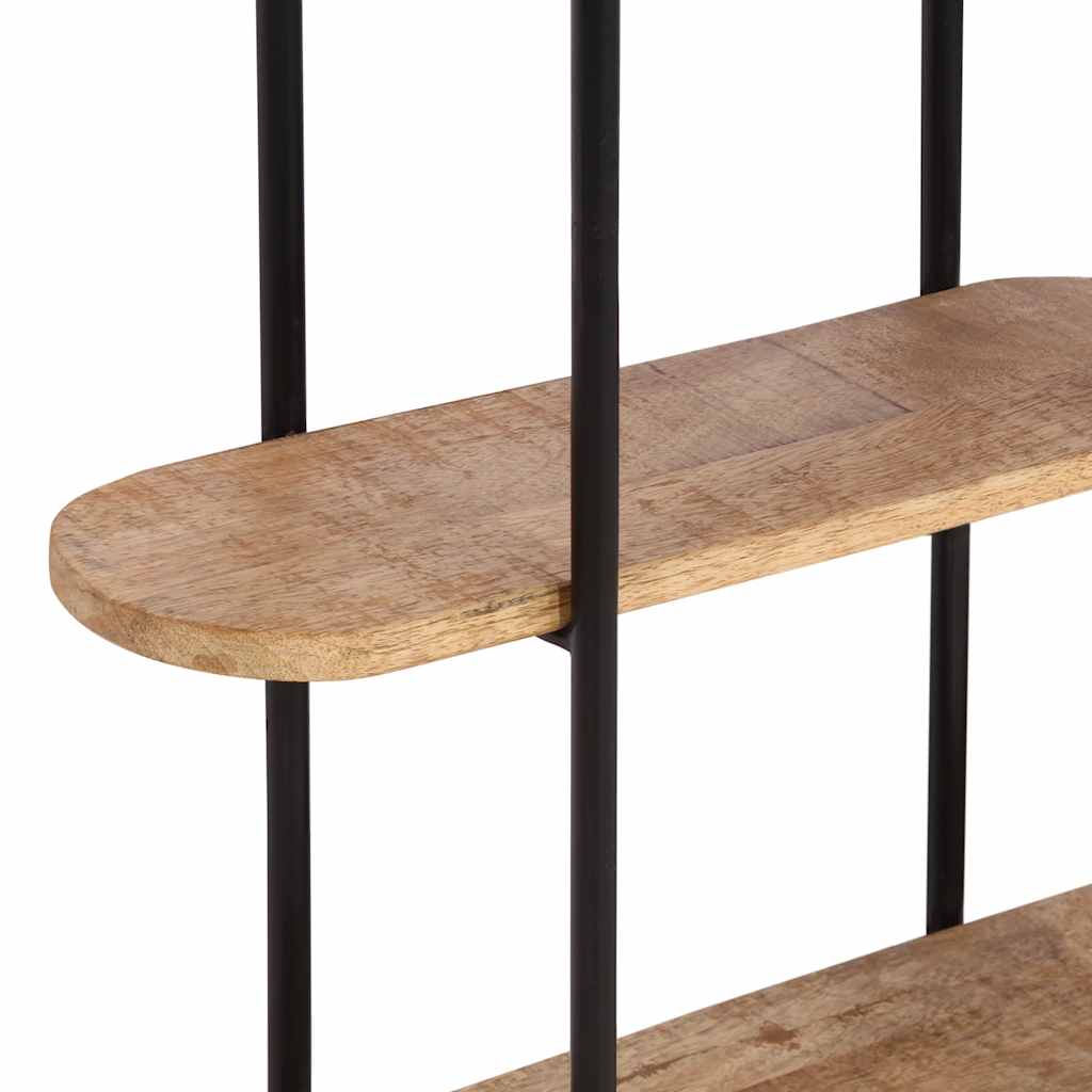 væghylde 90x20x116,5 cm massivt ru mangotræ