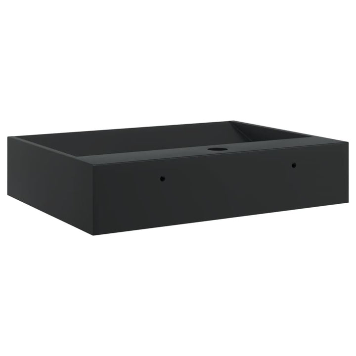 håndvask 50x38x11 cm mineralstøbt/marmorstøbt matsort