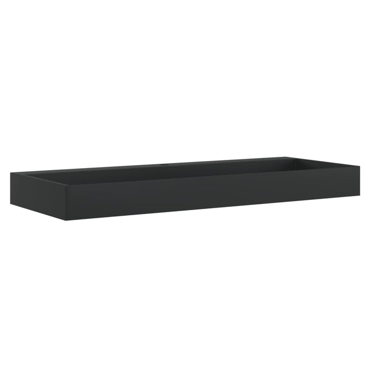håndvask 120x46x11 cm mineralstøbt/marmorstøbt matsort