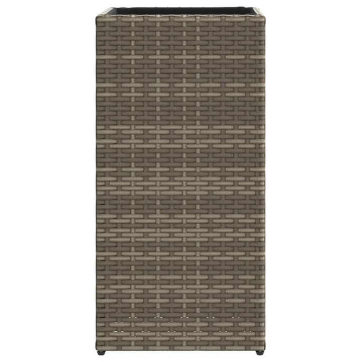 plantekasse 30x30x60 cm polyrattan grå