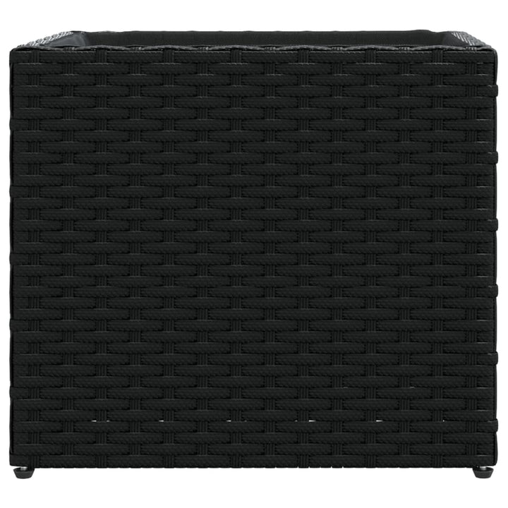 plantekasse 36x30x32 cm polyrattan sort