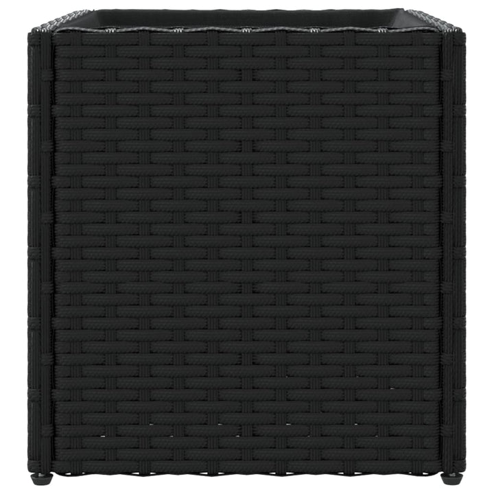 plantekasse 36x30x32 cm polyrattan sort