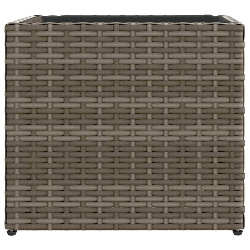 plantekasse 36x30x32 cm polyrattan grå
