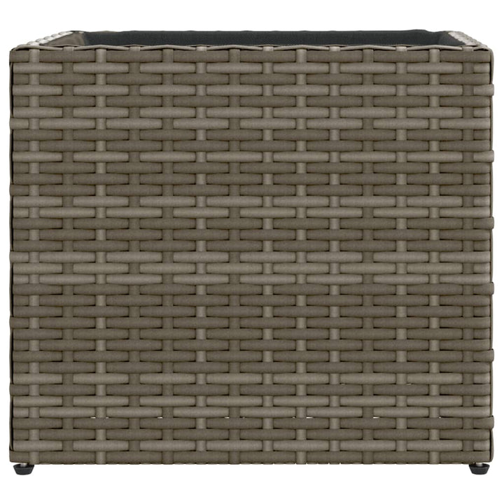 plantekasse 36x30x32 cm polyrattan grå