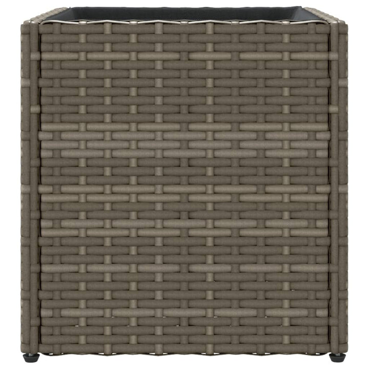 plantekasse 36x30x32 cm polyrattan grå