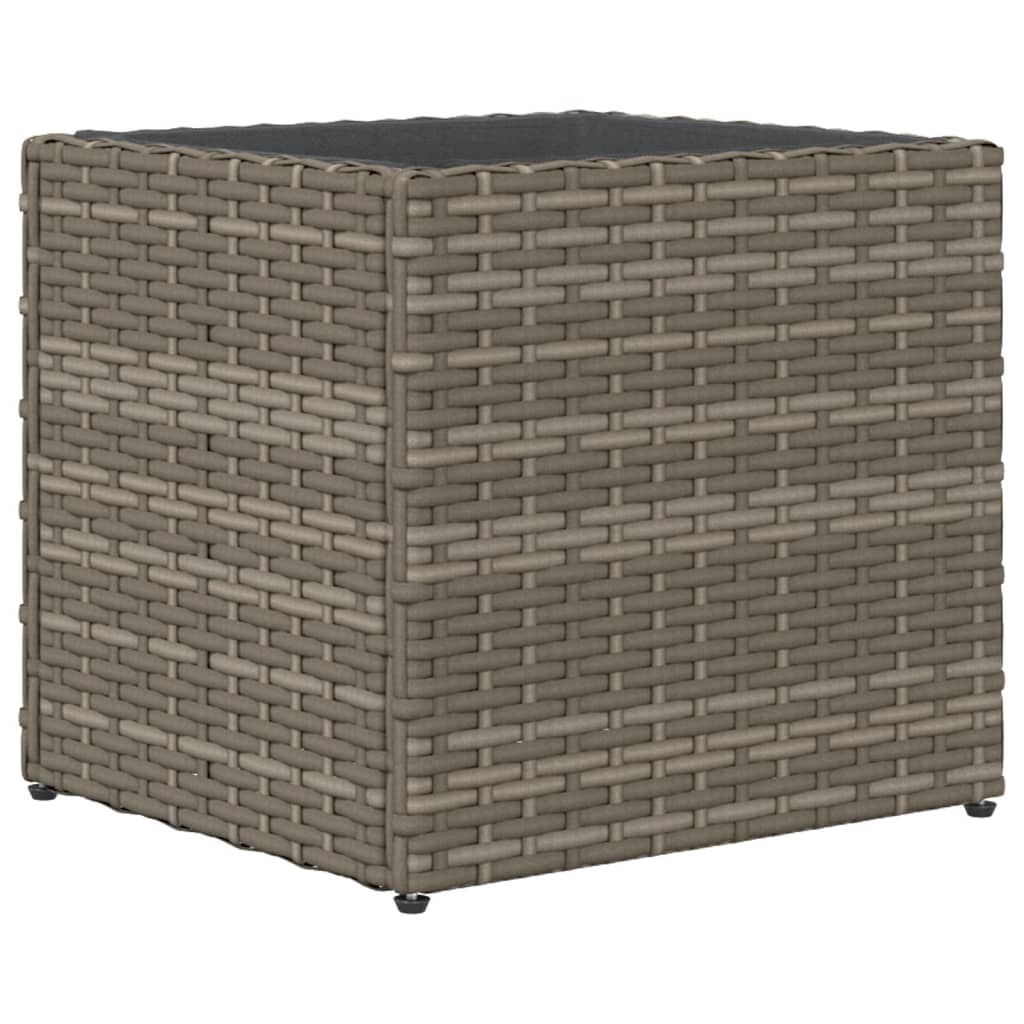 plantekasse 36x30x32 cm polyrattan grå