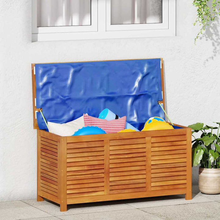 opbevaringsboks til haven 113x50x56 cm massivt akacietræ