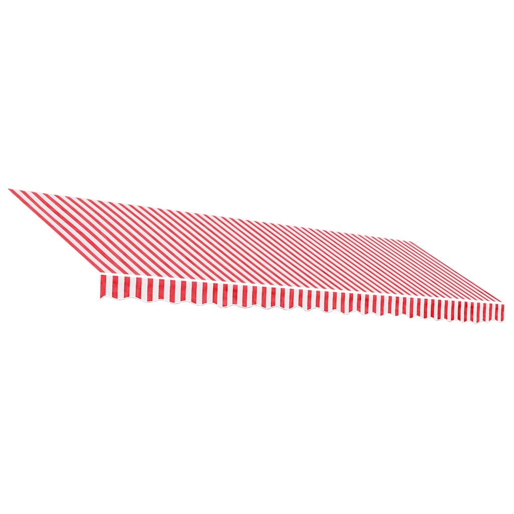markisedug 5x3,5 m stribet rød og hvid