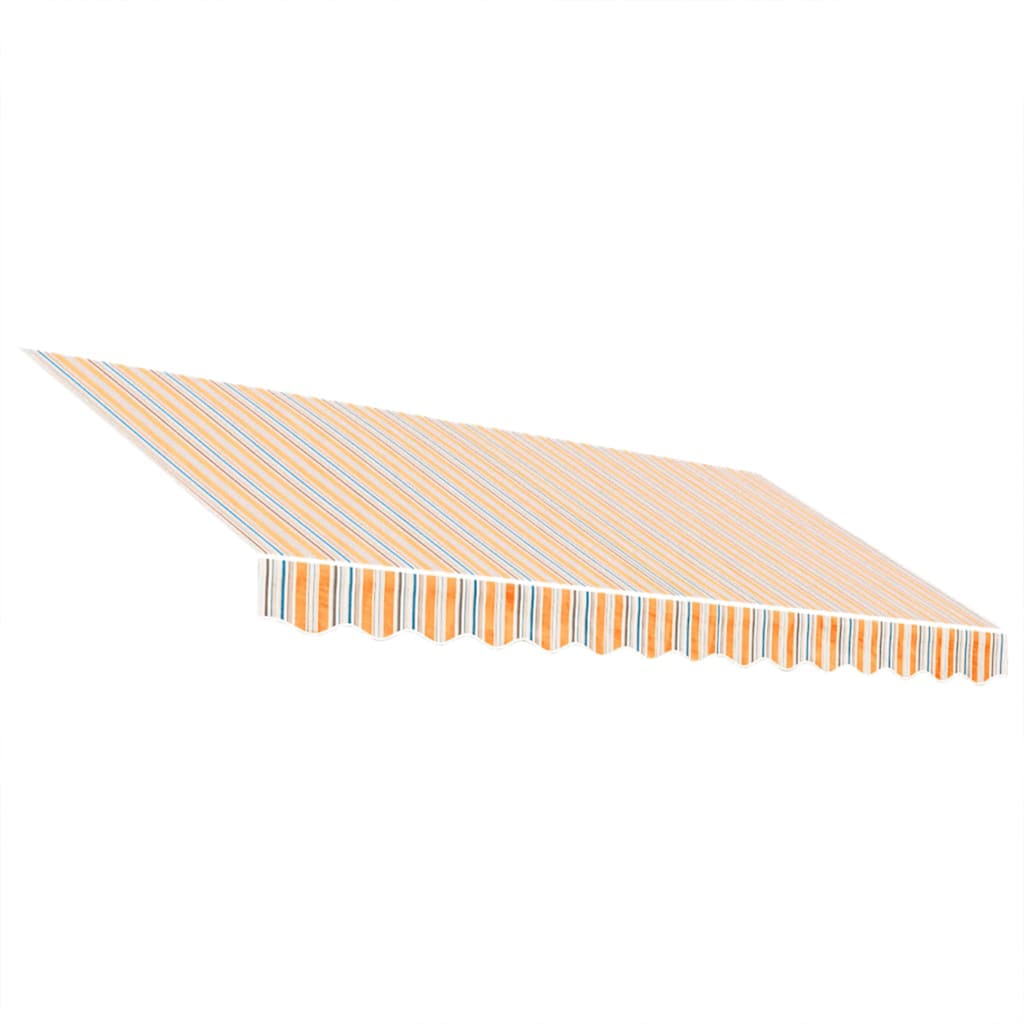 udskiftningsdug til markise 3,5x2,5 m polyester orange og blå
