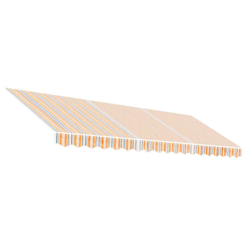 markisedug 4,5x3 m stribet flerfarvet
