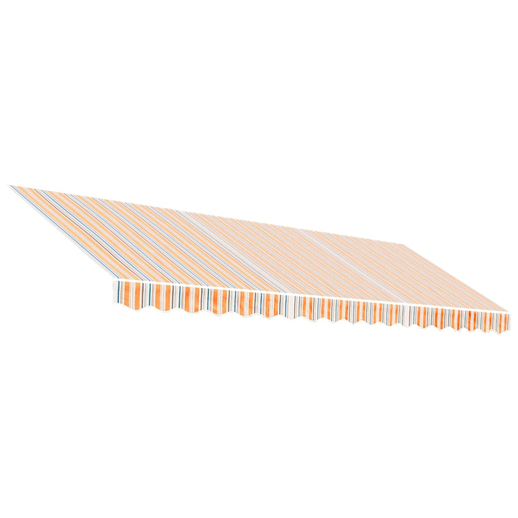 markisedug 4,5x,3,5 m stribet flerfarvet