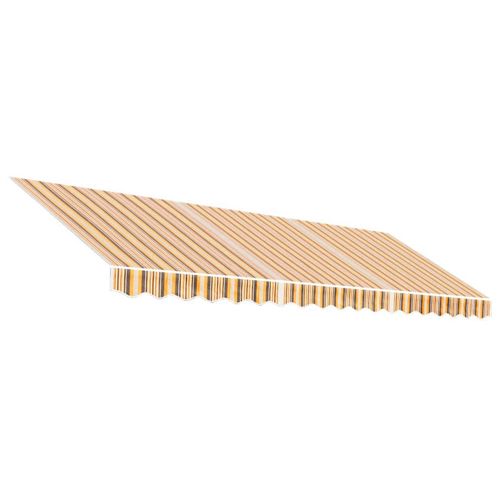 markisedug 4,5x3 m stribet flerfarvet