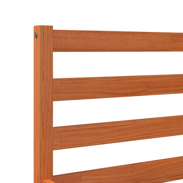 sengeramme uden madras 200x200 cm massivt fyrretræ gyldenbrun