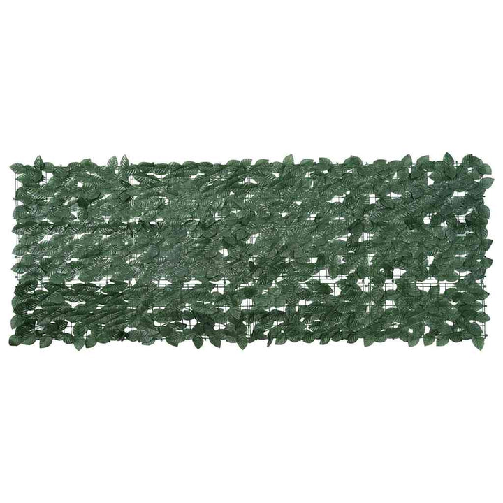 altanafskærmning 200x75 cm mørkegrønne blade