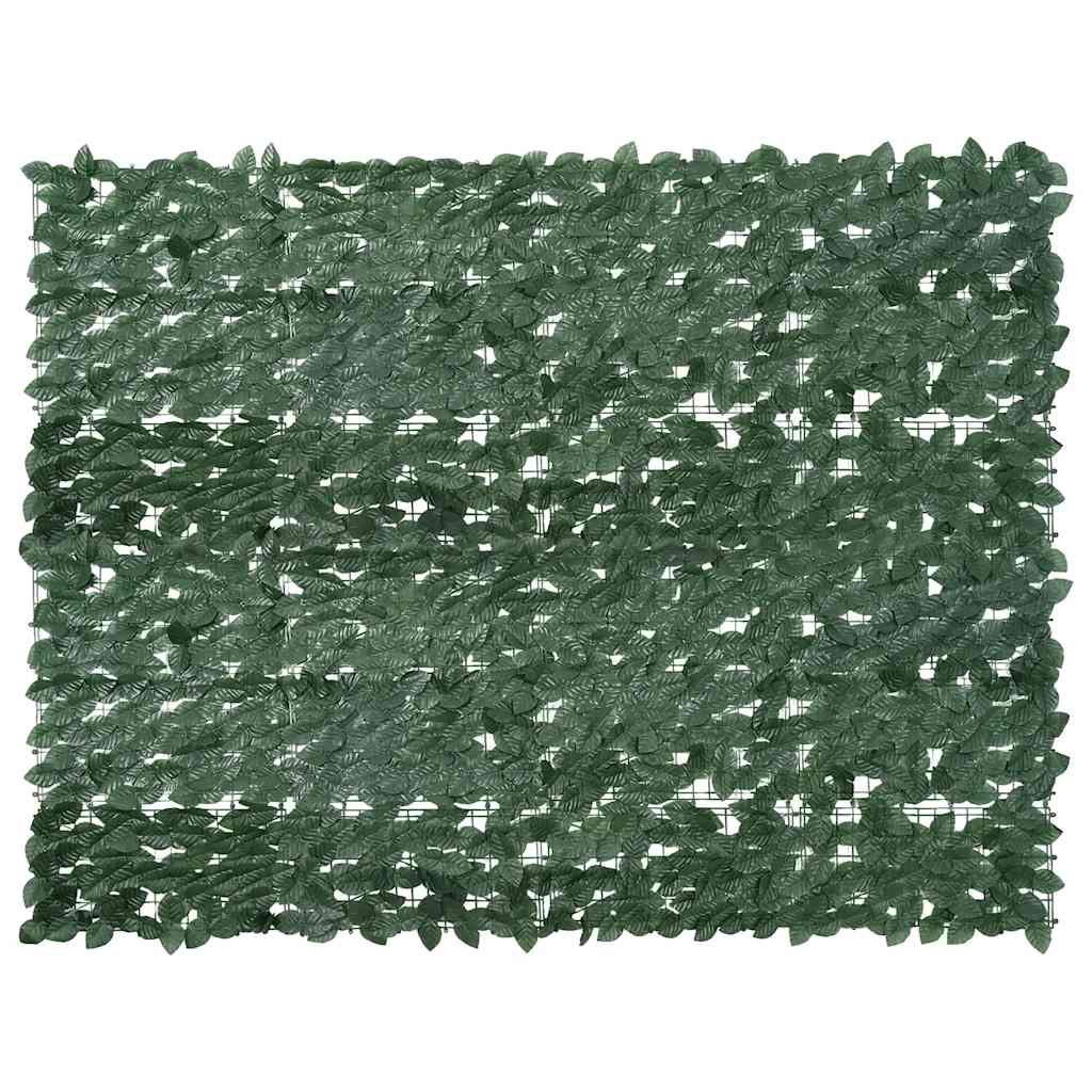 altanafskærmning 200x150 cm mørkegrønne blade