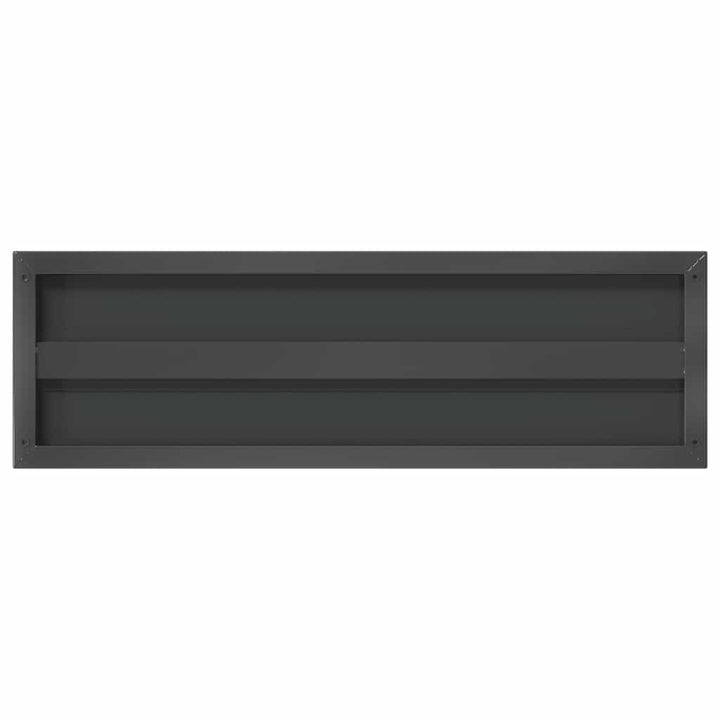 væghylder 2 stk. 75x23,5 cm rustfrit stål sort