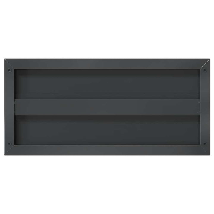 væghylder 2 stk. 50x23,5 cm rustfrit stål sort