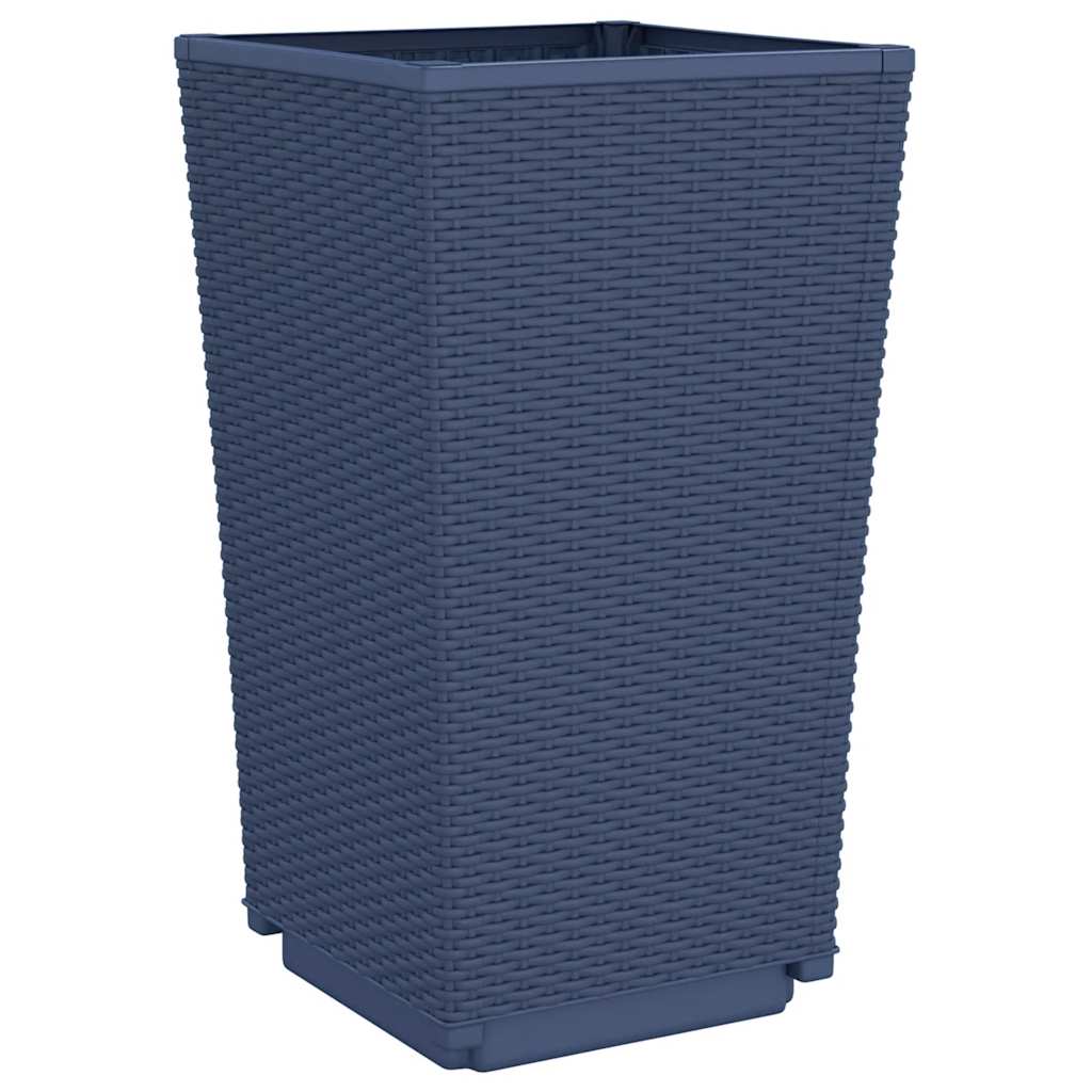 plantekurve 2 stk. 32,5x32,5x57 cm PP blågrå