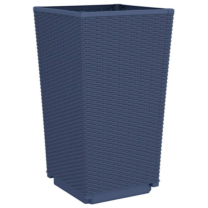 plantekurve 2 stk. 32,5x32,5x57 cm PP blågrå