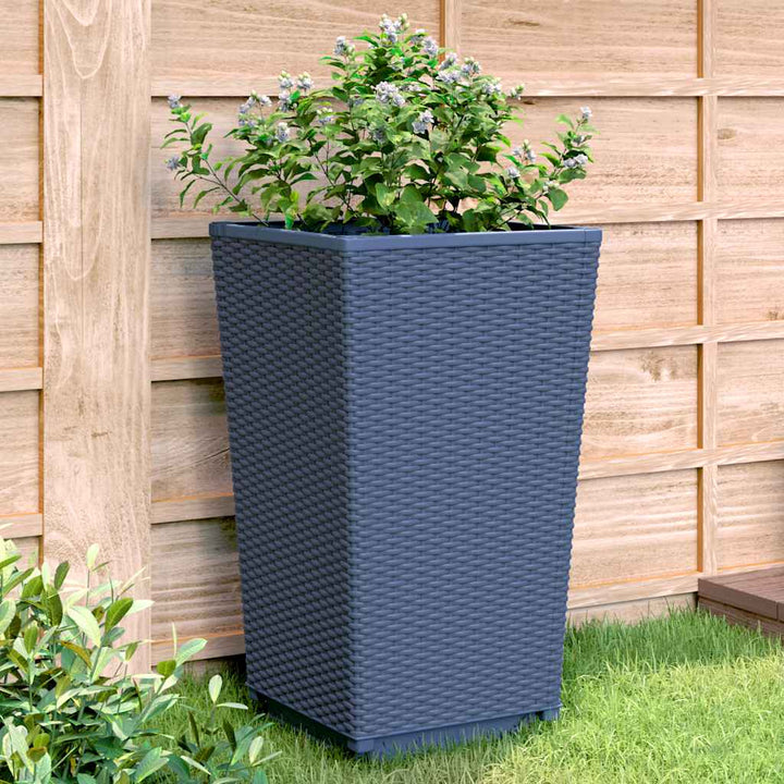 plantekurve 2 stk. 32,5x32,5x57 cm PP blågrå