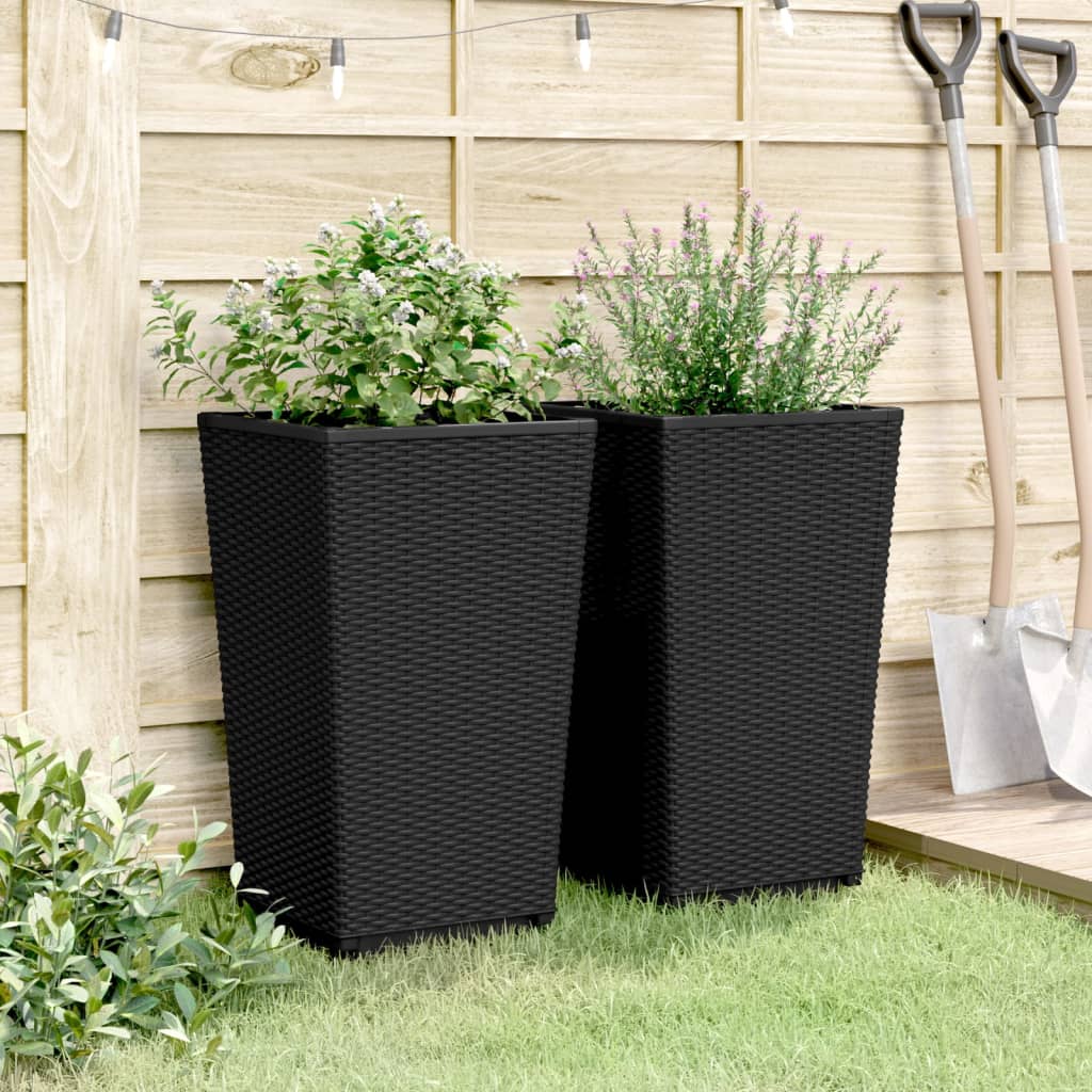plantekurve 2 stk. 32,5x32,5x57 cm PP sort