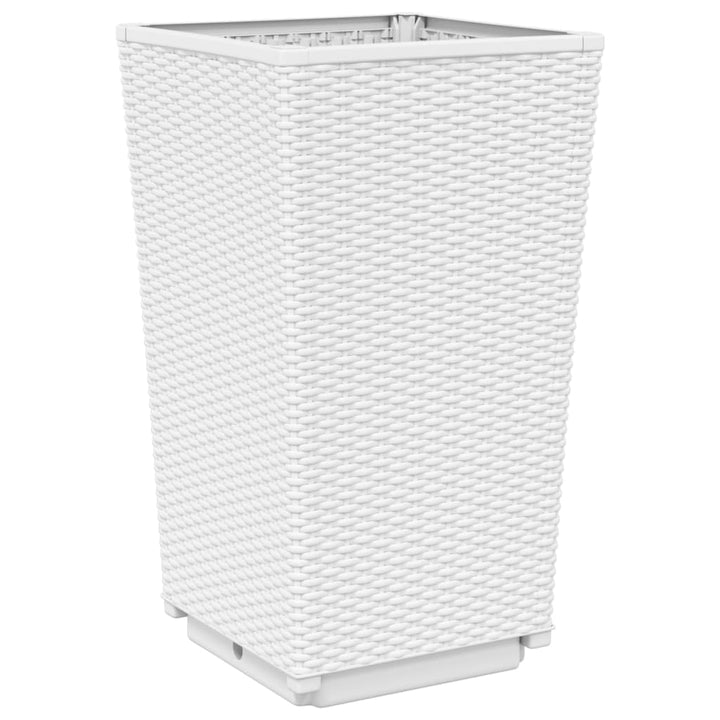 plantekurve 2 stk. 32,5x32,5x57 cm PP hvid
