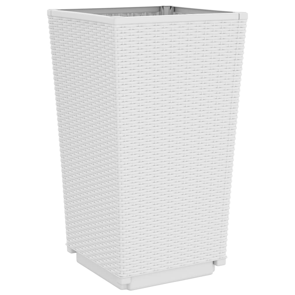 plantekurve 2 stk. 32,5x32,5x57 cm PP hvid