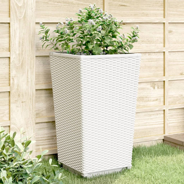 plantekurve 2 stk. 32,5x32,5x57 cm PP hvid