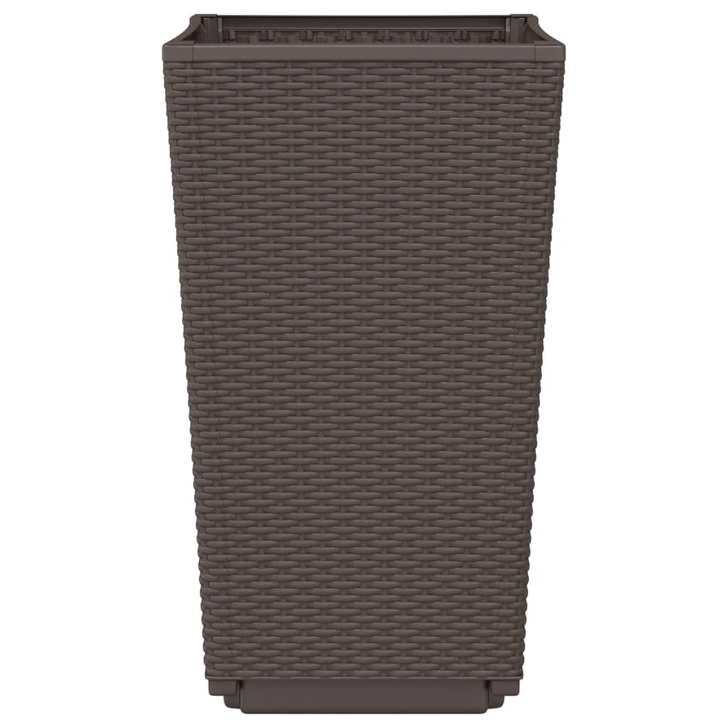 plantekurve 2 stk. 32,5x32,5x57 cm PP brun