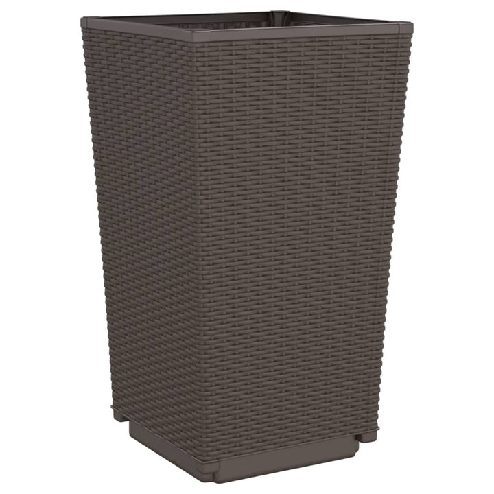 plantekurve 2 stk. 32,5x32,5x57 cm PP brun