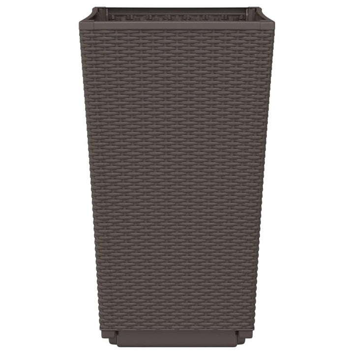 plantekurve 4 stk. 32,5x32,5x57 cm PP brun