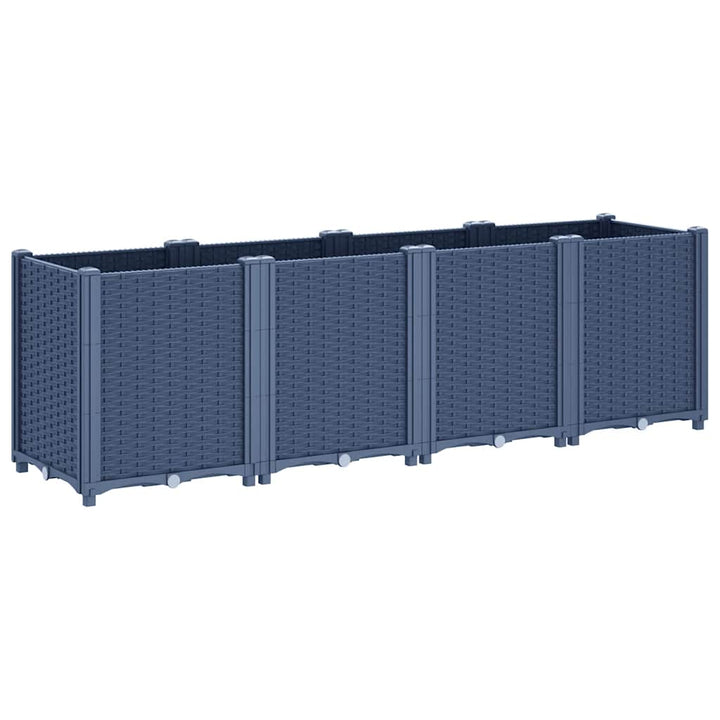 plantekasse 160x40x53 cm PP blågrå