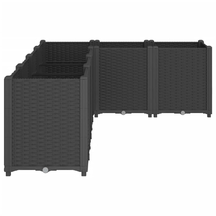 plantekasse 160x120x53 cm PP sort