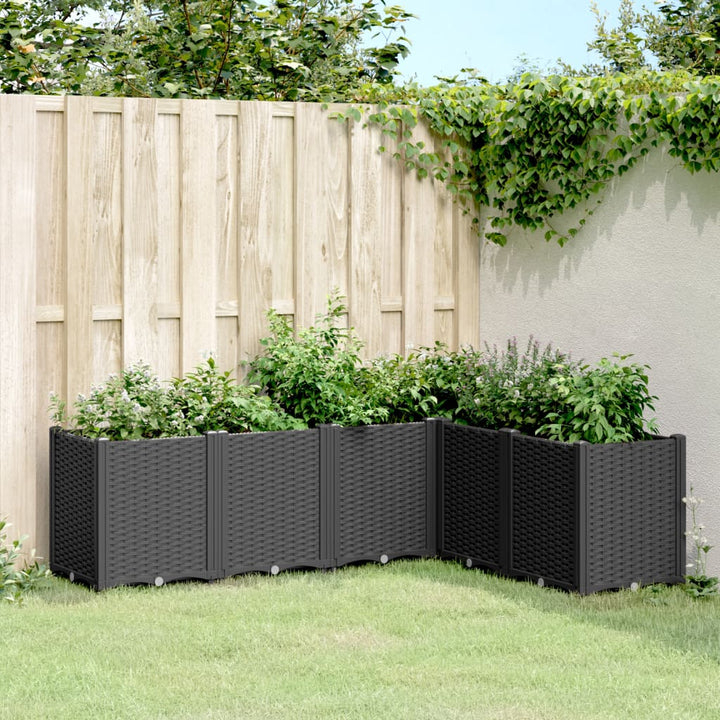 plantekasse 160x120x53 cm PP sort