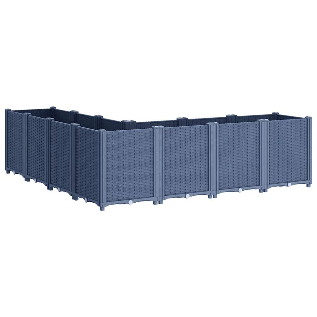 plantekasse 160x160x53 cm PP blågrå