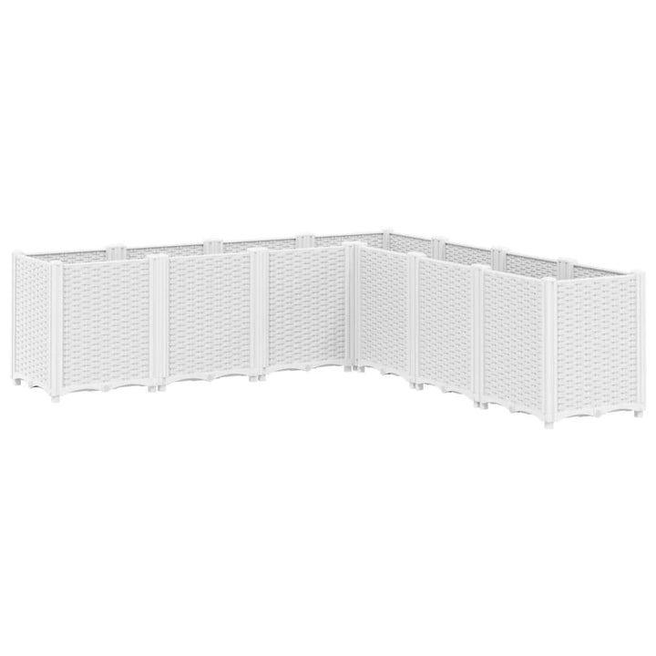 plantekasse 160x160x53 cm PP hvid