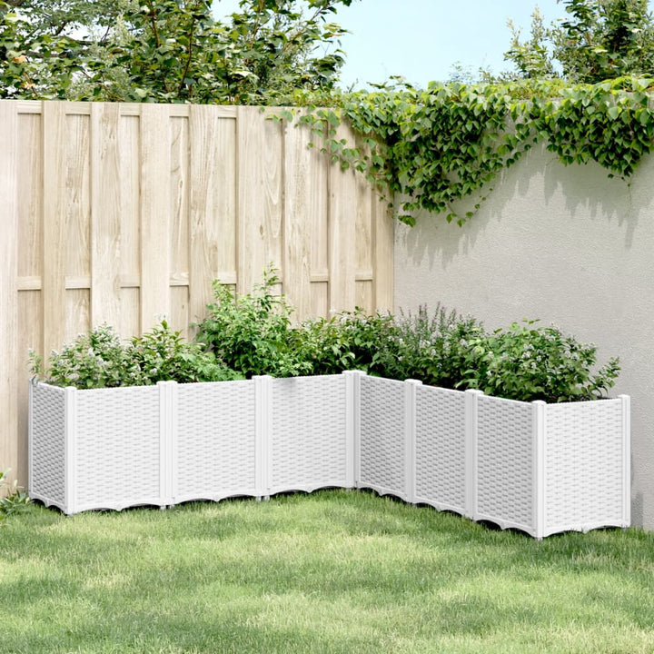 plantekasse 160x160x53 cm PP hvid