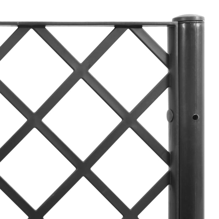 plantekasse med espalier 40x40x142 cm PP sort