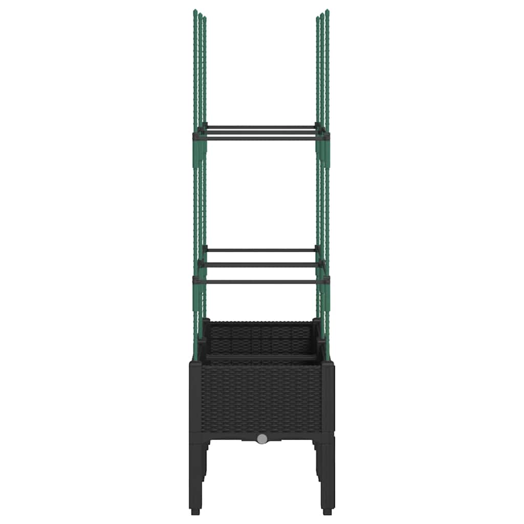 plantekasse med espalier 80x40x142,5 cm PP sort