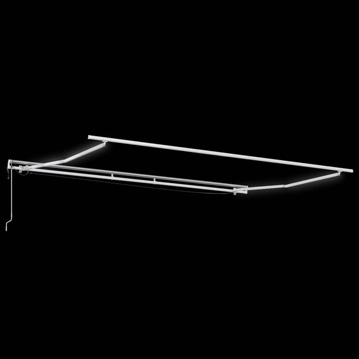 markise med LED-lys 400x300 cm automatisk betjening bordeaux