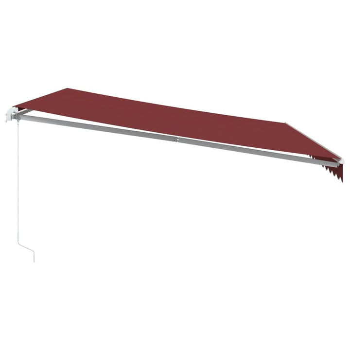 Udtrækkelig markise Bordeaux 450 × 350 cm Stof og aluminium