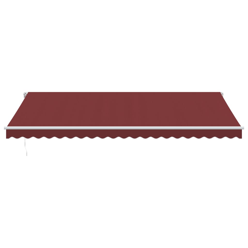 Udtrækkelig markise Bordeaux 500 × 350 cm Stof og aluminium