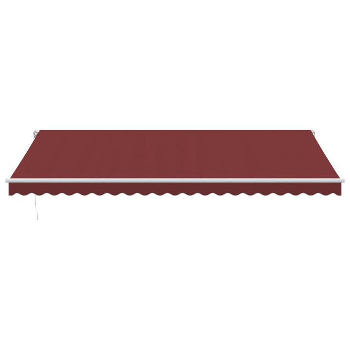 Udtrækkelig markise Bordeaux 500 × 350 cm Stof og aluminium