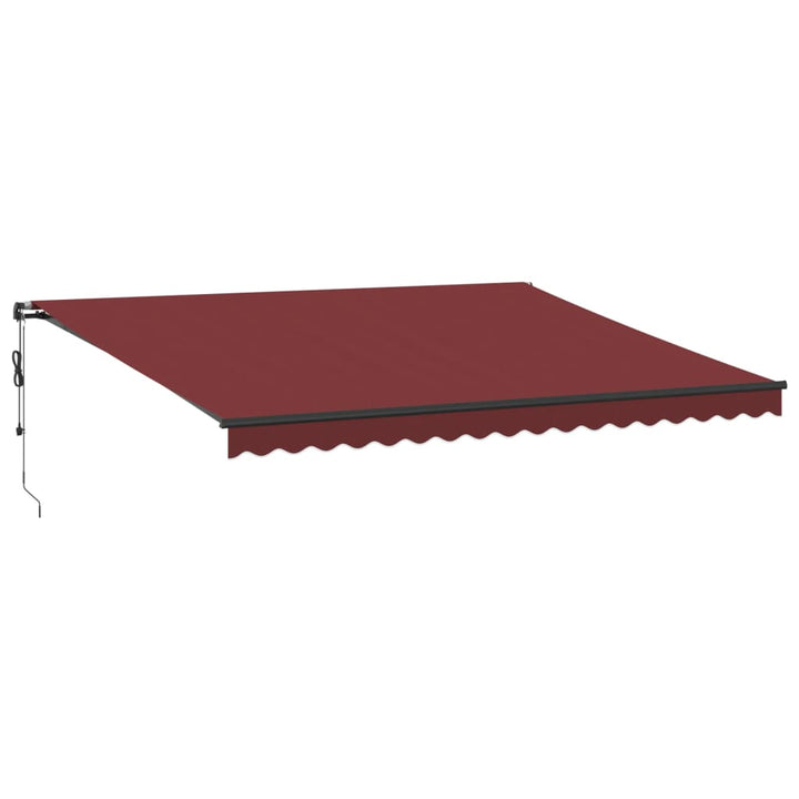 Udtrækkelig markise Bordeaux 450 × 350 cm Polyester