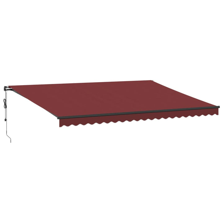 Udtrækkelig markise Bordeaux 500 × 350 cm Polyester