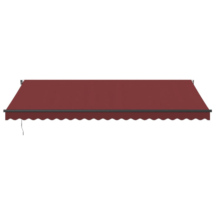 Udtrækkelig markise Bordeaux 500 × 350 cm Polyester
