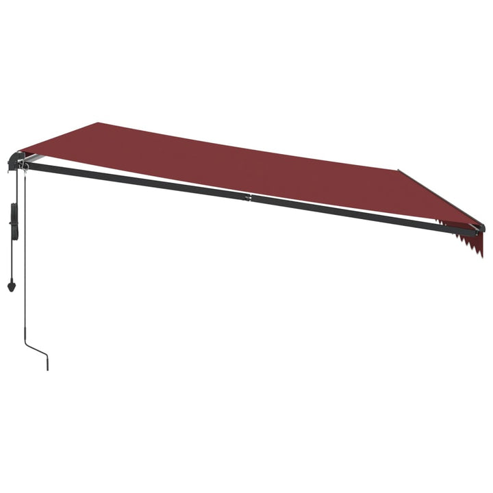 Udtrækkelig markise Bordeaux 500 × 350 cm Polyester